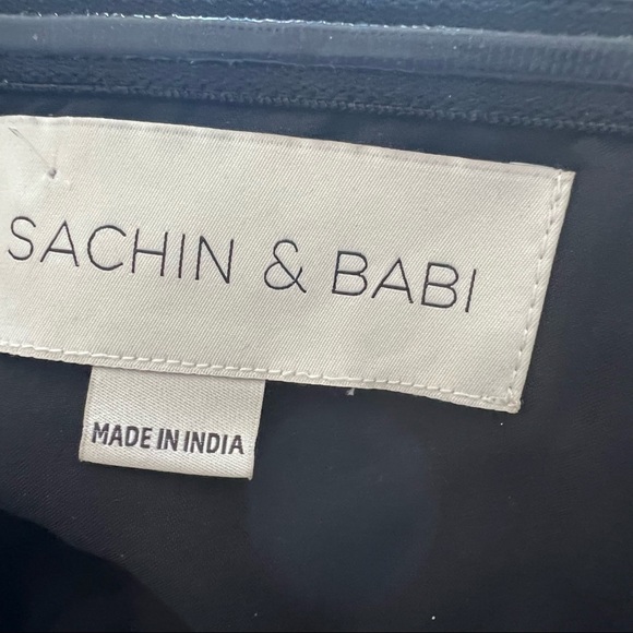 Sachin & Babi A-Line Gown Black Lace Bodice Size 10 - Picture 11 of 11